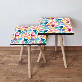 Hanah Home Juego de Mesas Nido Multicolor